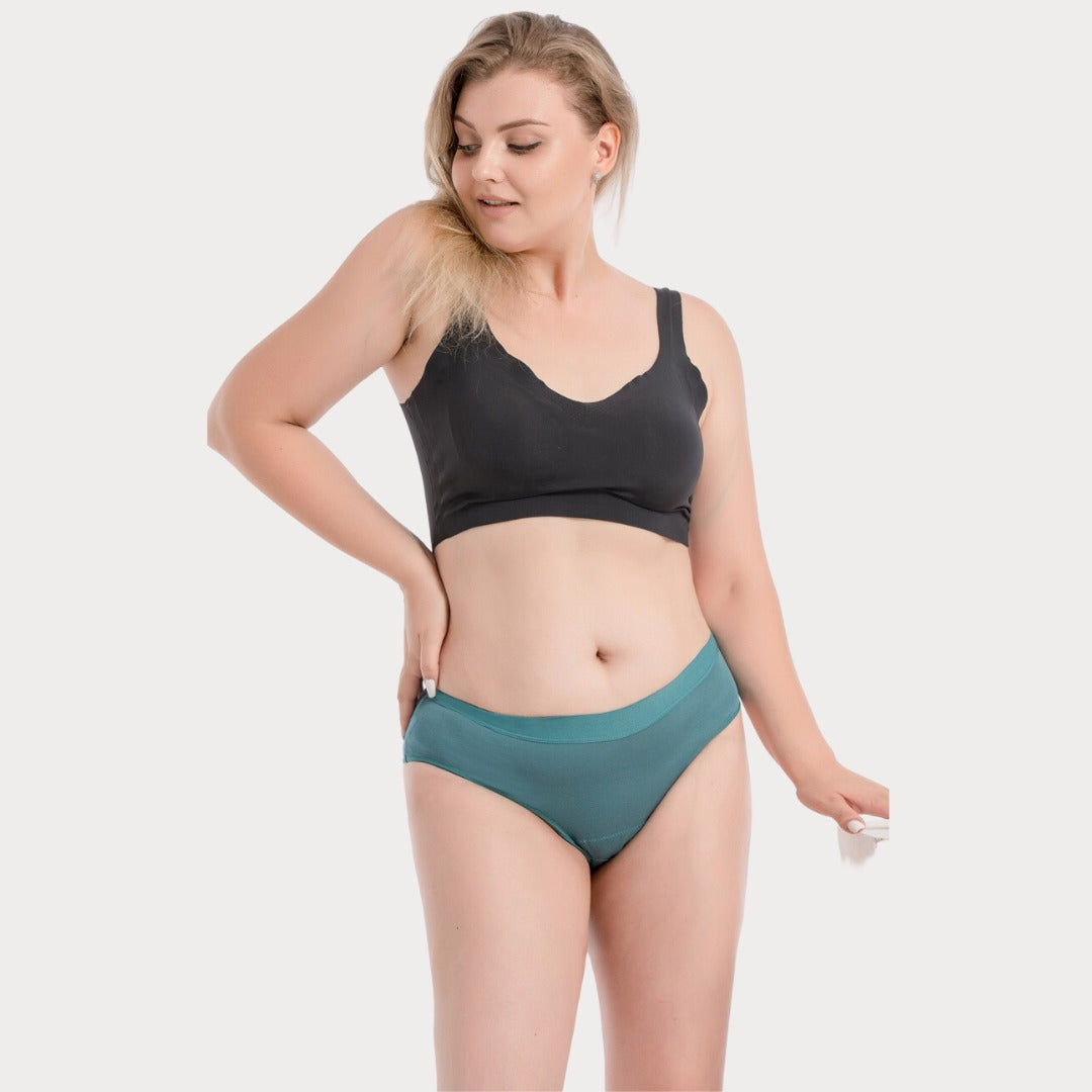 Chiloti Menstruali Reutilizabili Adolescente Green Apple - Absorbtie Medie