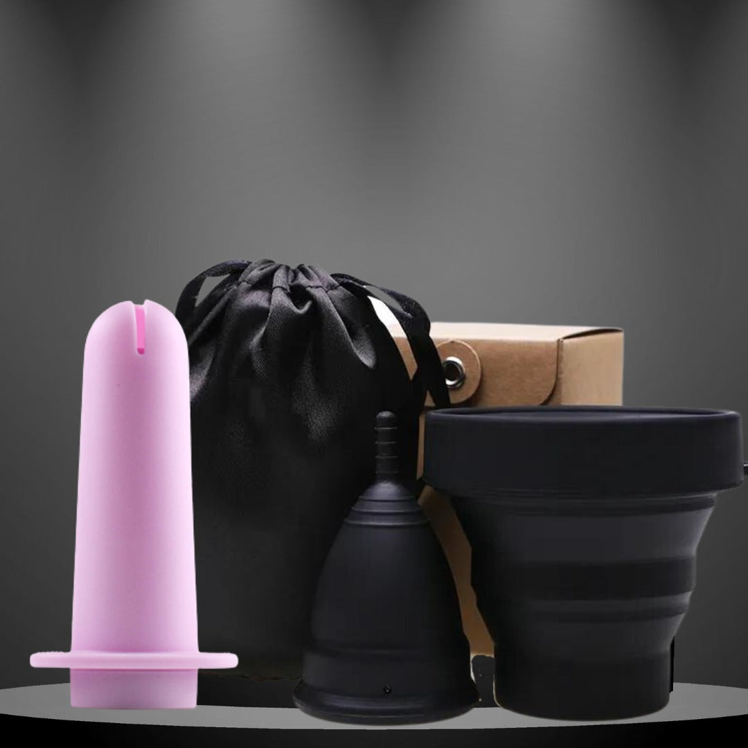 Kit Menstrual Essential Cupa Menstruala + Sterilizator + Aplicator