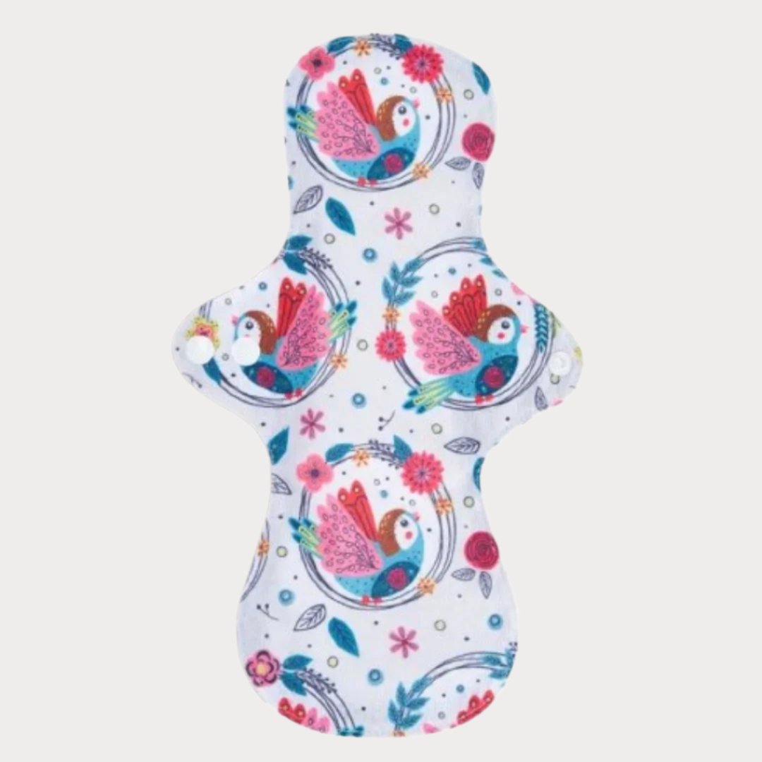 Absorbante Textile Reutilizabile Bumbac "Peacock" Set 4 buc