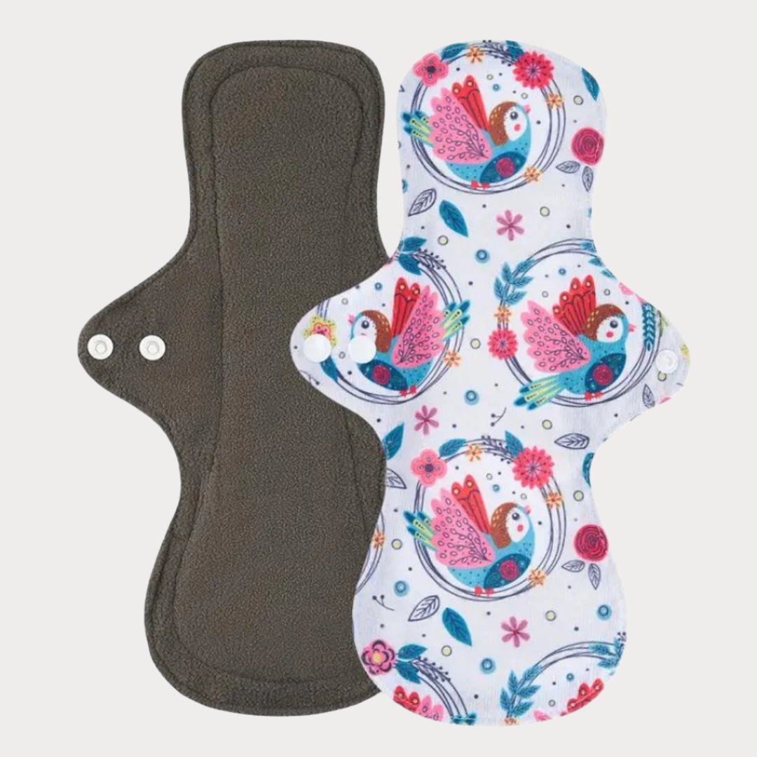 Absorbante Textile Reutilizabile Bumbac "Peacock" Set 4 buc