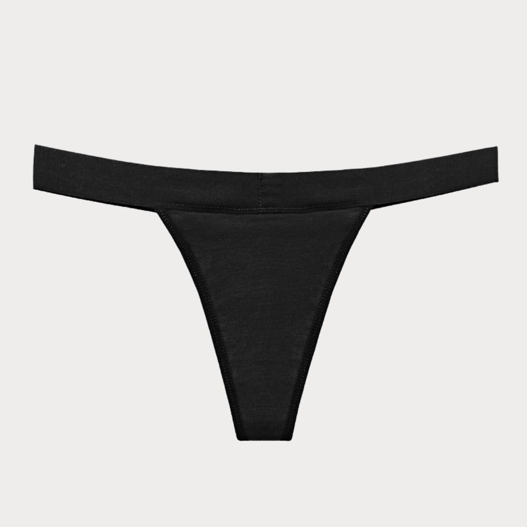 Chiloti Menstruali Reutilizabii Tanga Negru - Absorbtie Mica