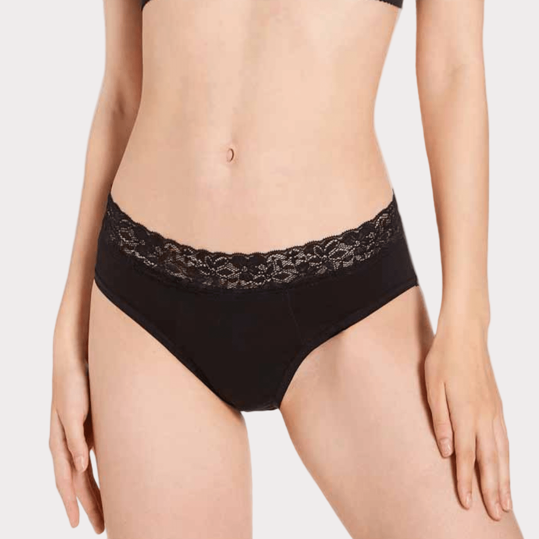 Chiloti Menstruali Reutlizabili Dantela Florala - Absorbtie ridicata