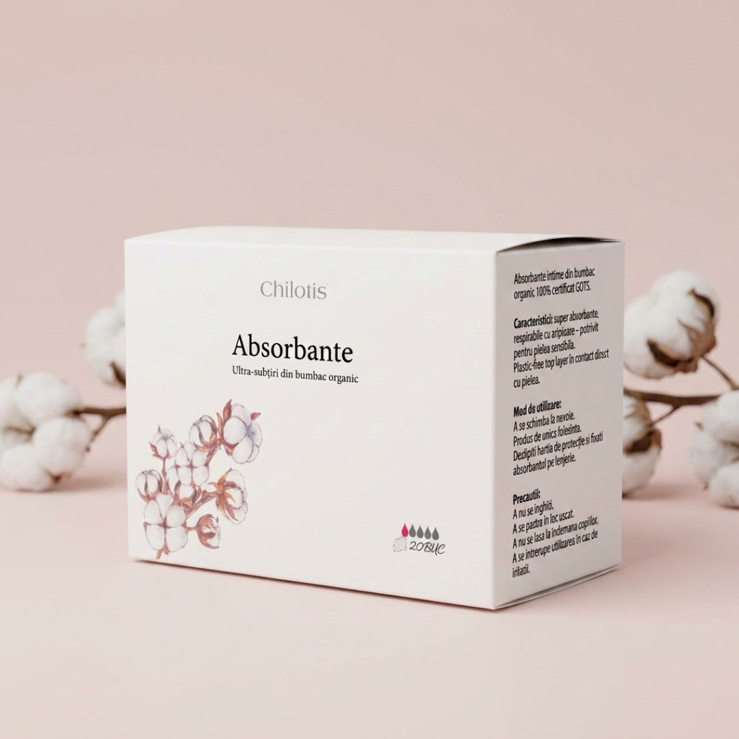 Absorbant din bumbac organic protej-slip