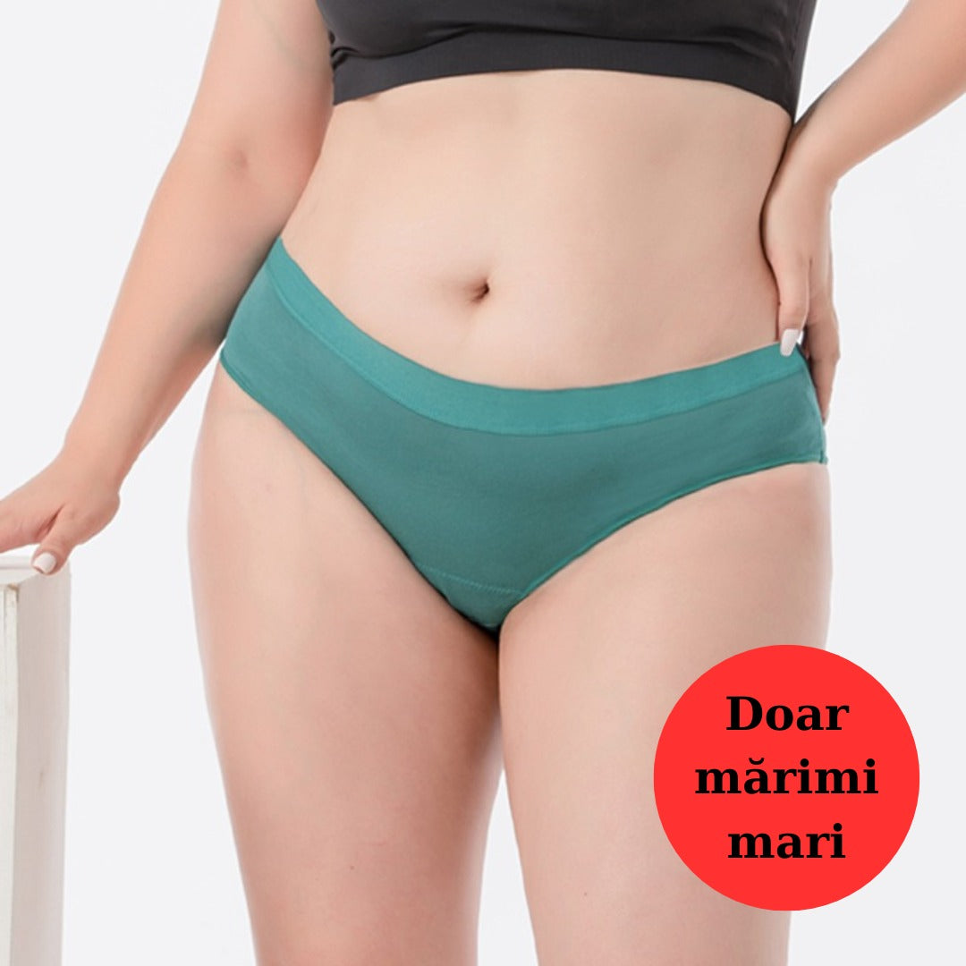 Chiloti Menstruali Reutilizabili Adolescente Green Apple - Absorbtie Medie