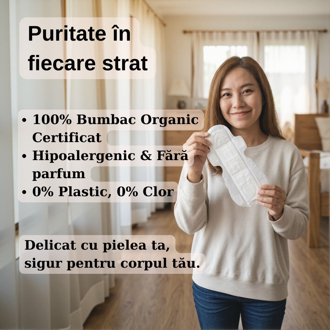 Absorbant din bumbac organic de noapte
