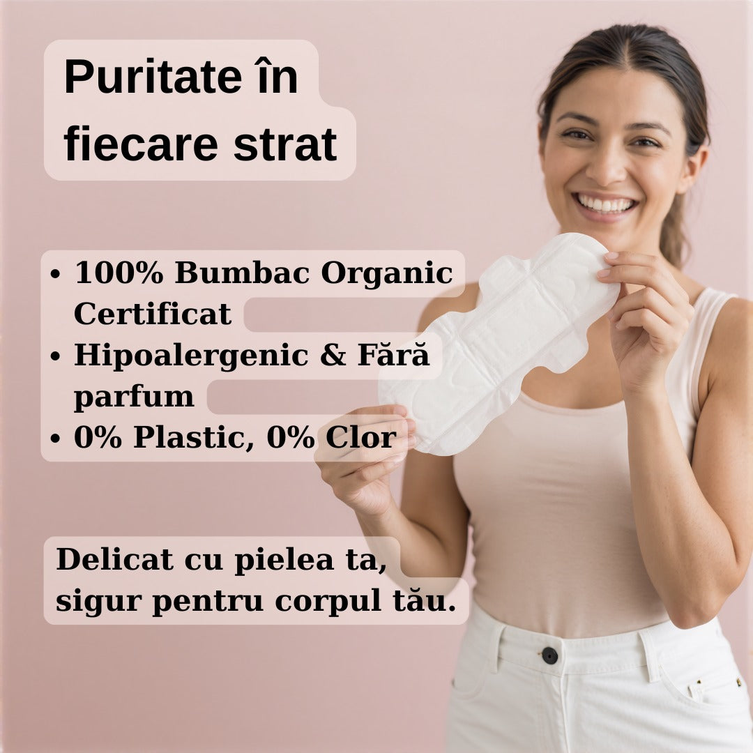 Absorbant din bumbac organic super